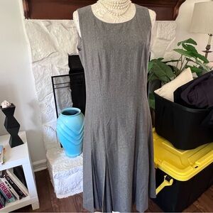 BROOKS BROTHERS GRAY WOOL WOMENS JUMPER DRESS SIZE 10